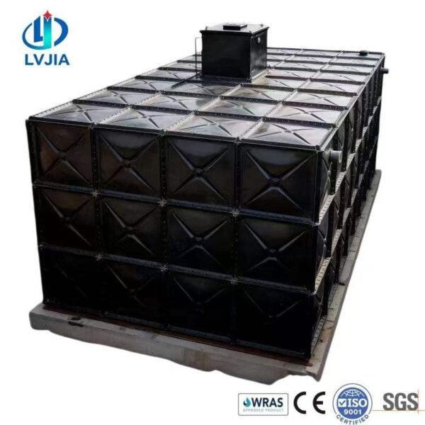BDF Underground 20000L Water Tank — bdf water tank — sectional panels being assembled on site