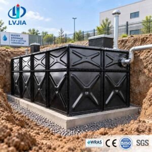 BDF Underground Drinking Water Tank — bdf drinking water tank — installed on site before backfill