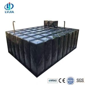 Anti-Floating BDF Underground Fire Water Tank — anti floating bdf tank — full elevation of the assembled tank