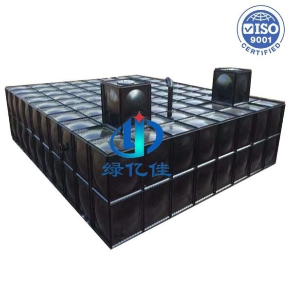 Heavy-Duty BDF Underground Fire Water Tank — bdf fire water tank — sectional panels being assembled on site
