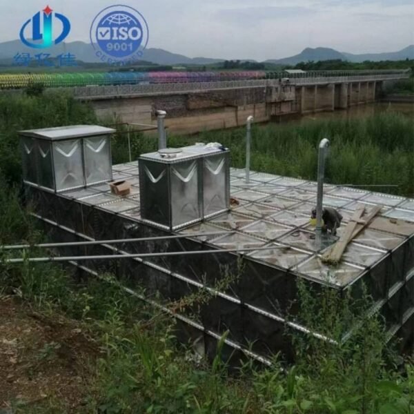 BDF Underground Fire and Rainwater Tank — two compartment bdf tank — completed installation ready for commissioning