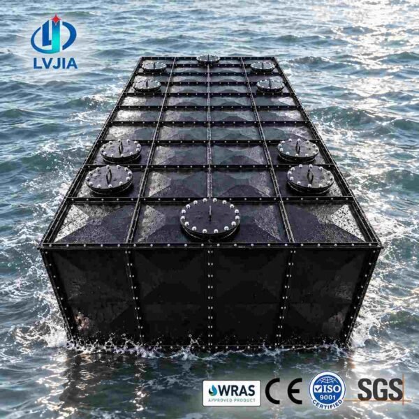 Food-Grade BDF Underground Water Tank 1000m3 — food grade bdf tank — installed on site before backfill