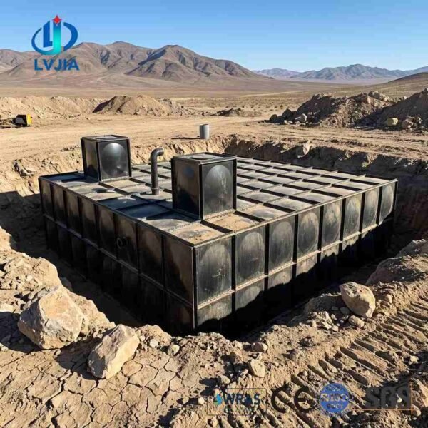Food-Grade BDF Underground Water Tank 1000m3 — food grade bdf tank — panel detail showing the bolted, gasketed joint