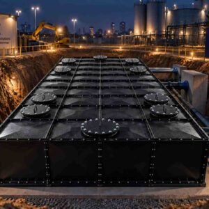 Food-Grade BDF Underground Water Tank 1000m3 — food grade bdf tank — completed installation ready for commissioning
