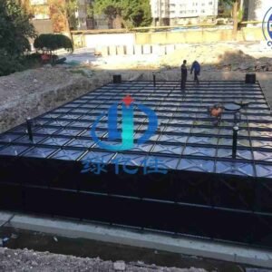 Food-Grade BDF Underground Water Tank 1000m3 — food grade bdf tank — the tank in service on a working site