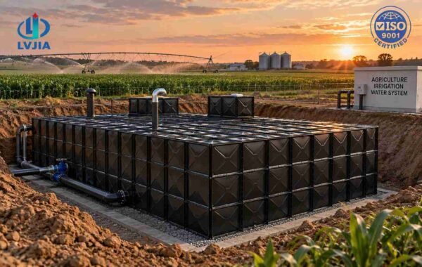 BDF Underground Irrigation Water Tank — bdf irrigation water tank — installed on site before backfill