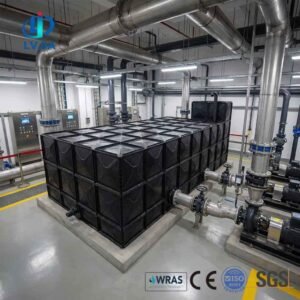 BDF Underground Irrigation Water Tank — bdf irrigation water tank — inside the assembled tank before filling
