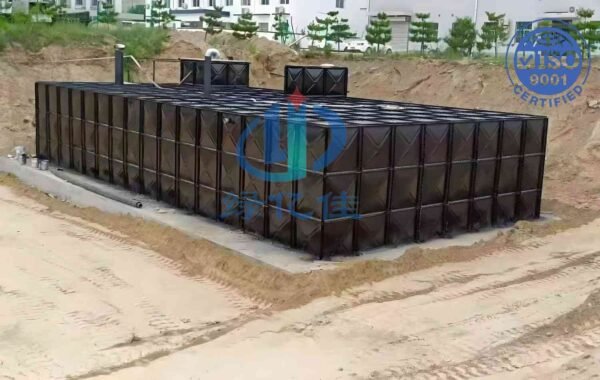 BDF Underground Irrigation Water Tank — bdf irrigation water tank — panels crated for delivery from the Dezhou factory