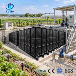 BDF Underground Irrigation Water Tank — bdf irrigation water tank — manhole cover and ladder access