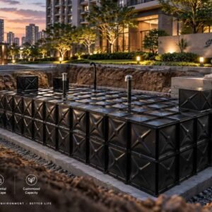 BDF Underground Landscape Water Tank — bdf landscape water tank — panel detail showing the bolted, gasketed joint