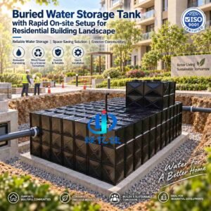 BDF Underground Landscape Water Tank — bdf landscape water tank — completed installation ready for commissioning