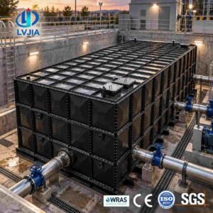BDF Underground Pump Station Tank 1000m3 — bdf pump station tank — installed on site before backfill