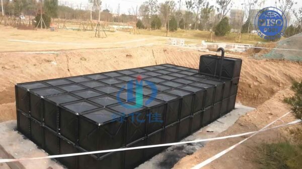 Anti-Corrosion BDF Pump Station Water Tank — anti corrosion bdf tank — access hatch, vent and pipework connections