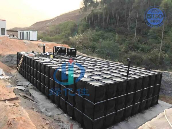 Anti-Corrosion BDF Pump Station Water Tank — anti corrosion bdf tank — inside the assembled tank before filling