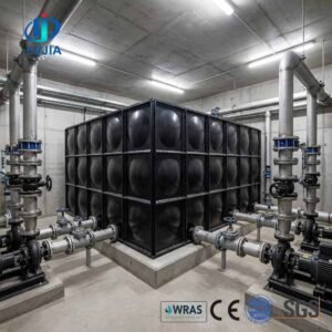 Anti-Corrosion BDF Pump Station Water Tank — anti corrosion bdf tank — panels crated for delivery from the Dezhou factory