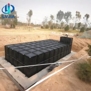 BDF Underground Rainwater Storage Tank — bdf rainwater storage tank — completed installation ready for commissioning