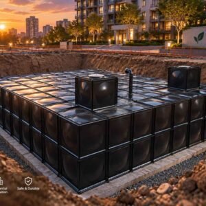 Anti-Corrosion BDF Pump Station Water Tank — anti corrosion bdf tank — the tank in service on a working site