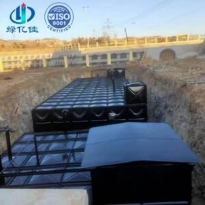 BDF Underground Drinking Water Tank — bdf drinking water tank — inside the assembled tank before filling