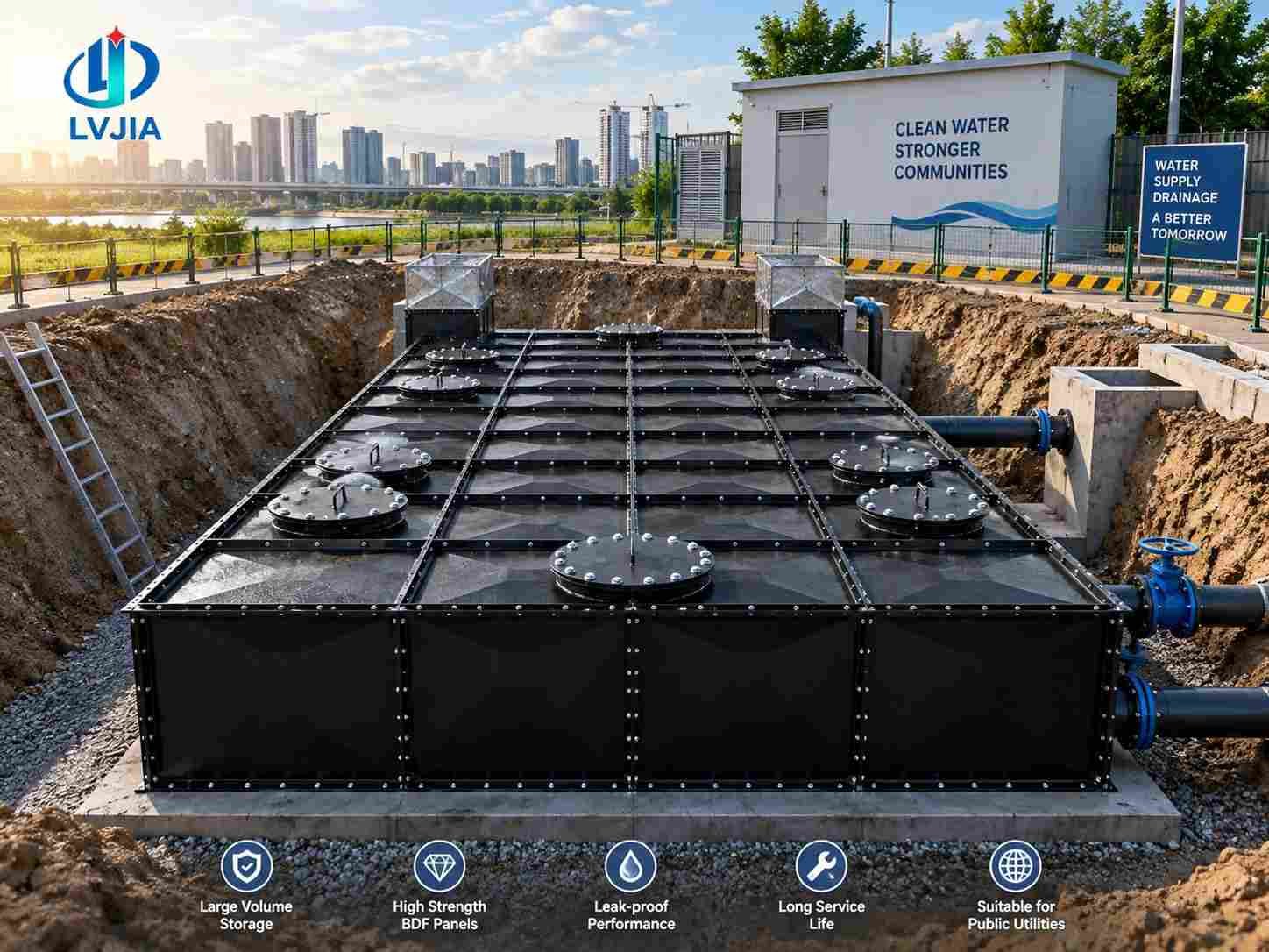 BDF Underground Pump Station Tank 1000m3