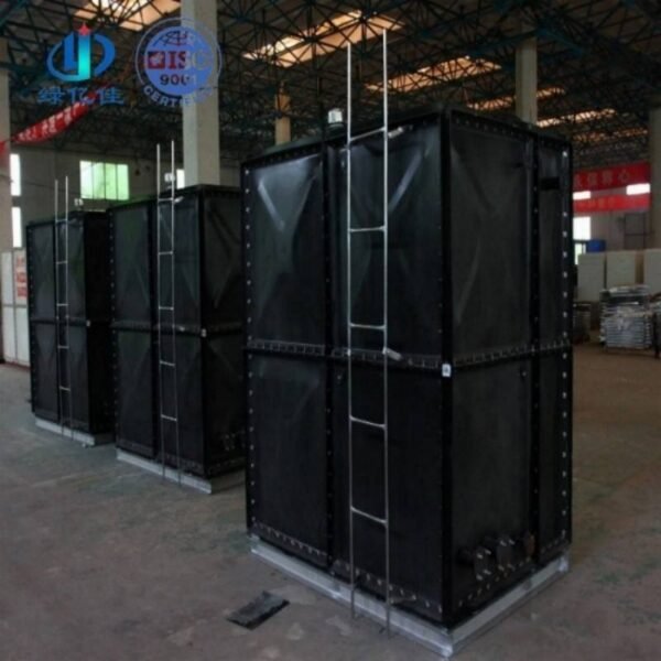 Enamel Hot Water Tank, Domestic — enamel hot water tank — inside the assembled tank before filling