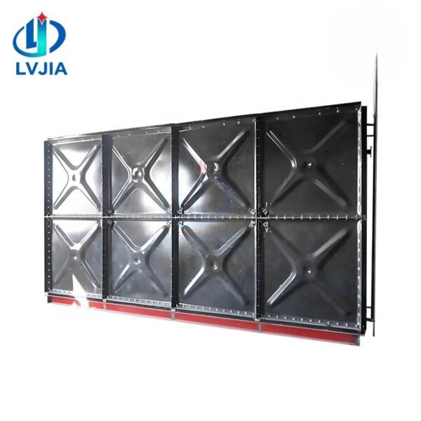 Enamel Drinking Water Tank, Sectional — enamel drinking water tank — access hatch, vent and pipework connections