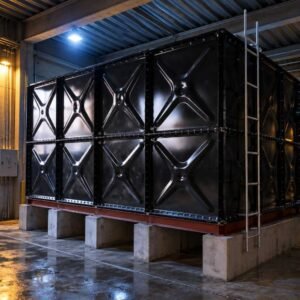 Enamel Corrosion Resistant Tank, 1000 m&sup3; — enamel corrosion resistant tank — full elevation of the assembled tank