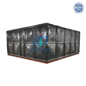Enamel Heat Pump Tank, Coil Cylinder — enamel heat pump tank — full elevation of the assembled tank