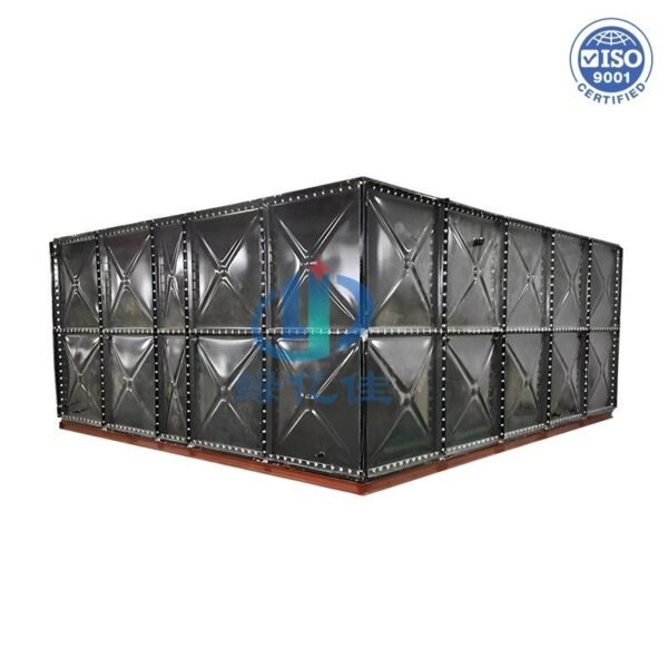 Enamel Heat Pump Tank, Coil Cylinder — enamel heat pump tank — full elevation of the assembled tank