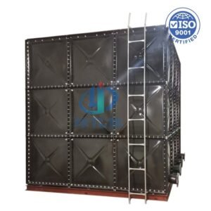 Enamel Heat Pump Tank, Coil Cylinder — enamel heat pump tank — completed installation ready for commissioning