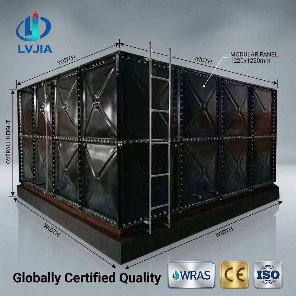 Enamel Sectional Water Tank, 10,000 Gallon