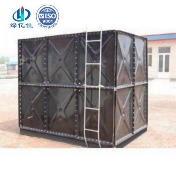 Enamel Solar Water Tank, Split System 200 L — enamel solar water tank — access hatch, vent and pipework connections