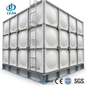 Portable GRP Water Tank for Construction — portable GRP water tank — installed on site before backfill