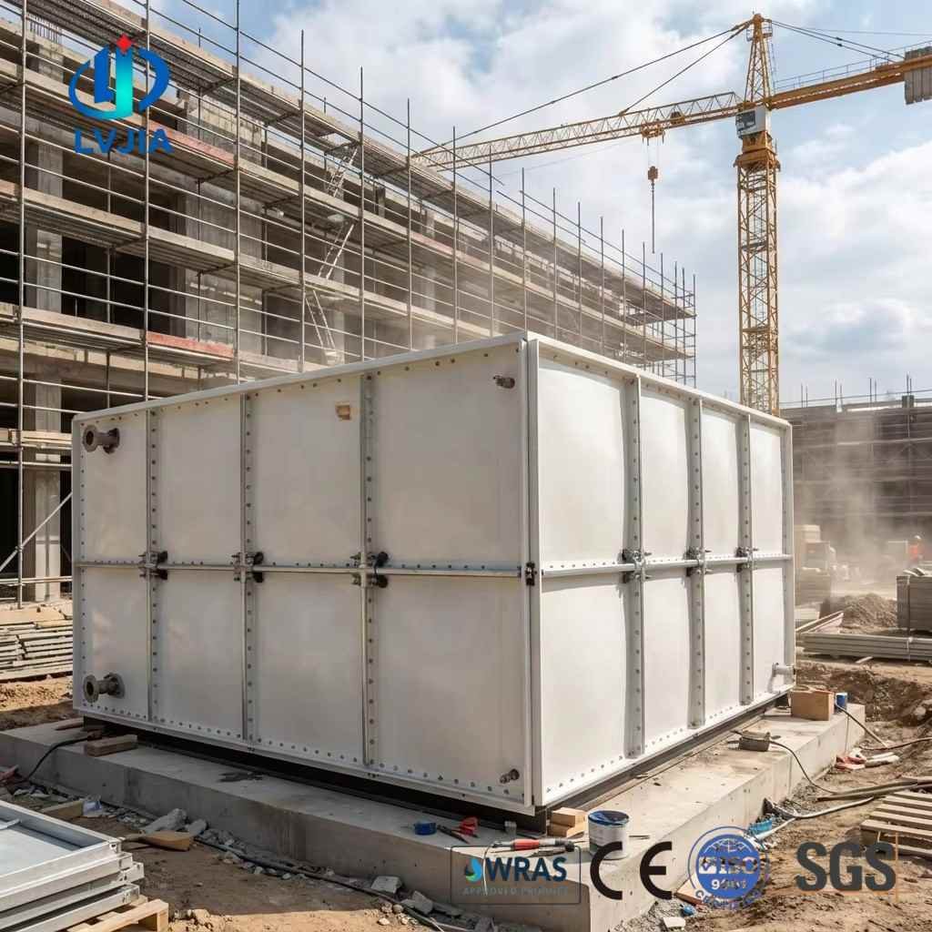 Portable GRP Water Tank for Construction