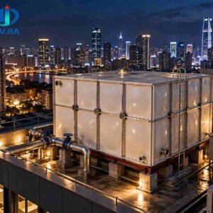 SMC Water Tank for Hotels and Apartments — SMC water tank — access hatch, vent and pipework connections