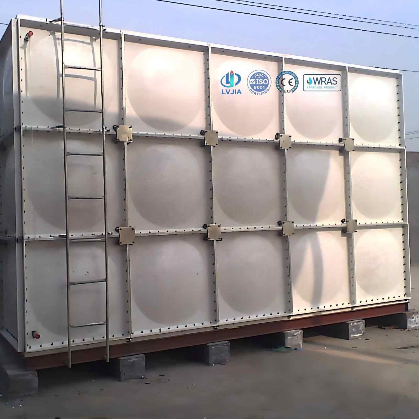 Rooftop GRP Water Tank, Bolted