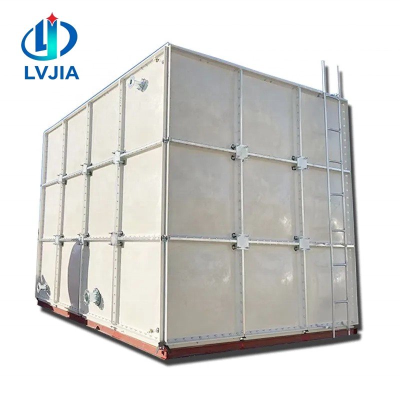 GRP wastewater tank vented cover and level instrument connections