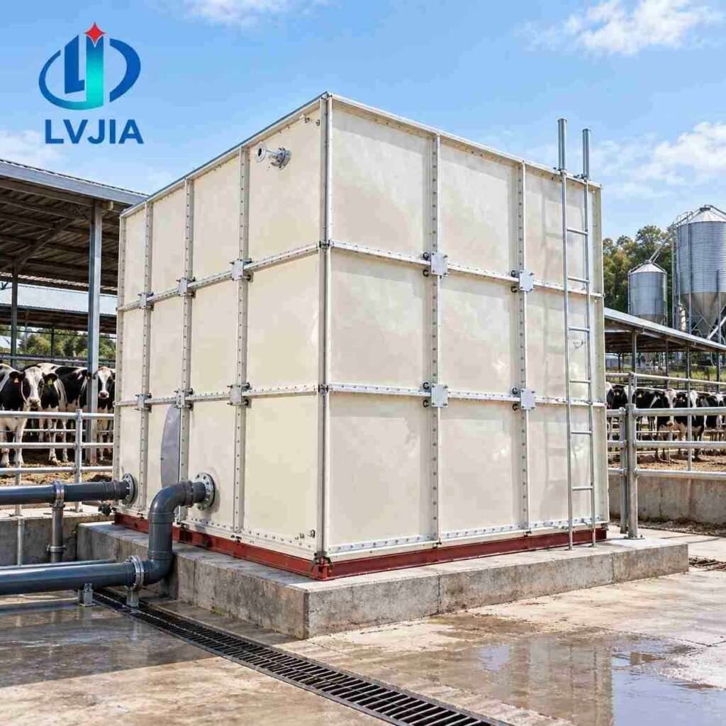 GRP Wastewater Tank, 180 m&sup3;