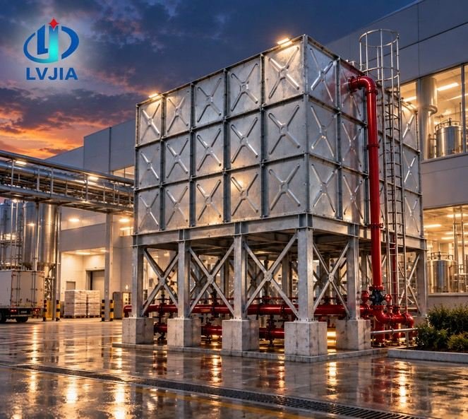 Galvanized Cooling Water Tank, Tower Basin