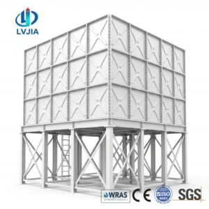 Galvanized Fire Water Tank, High Pressure — galvanized fire water tank — panels crated for delivery from the Dezhou factory