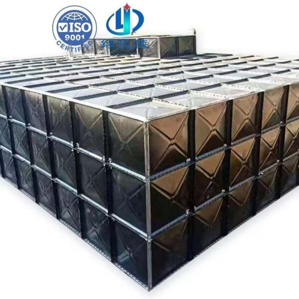 Galvanized Water Tank for High Rise Buildings — galvanized water tank for buildings — access hatch, vent and pipework connect