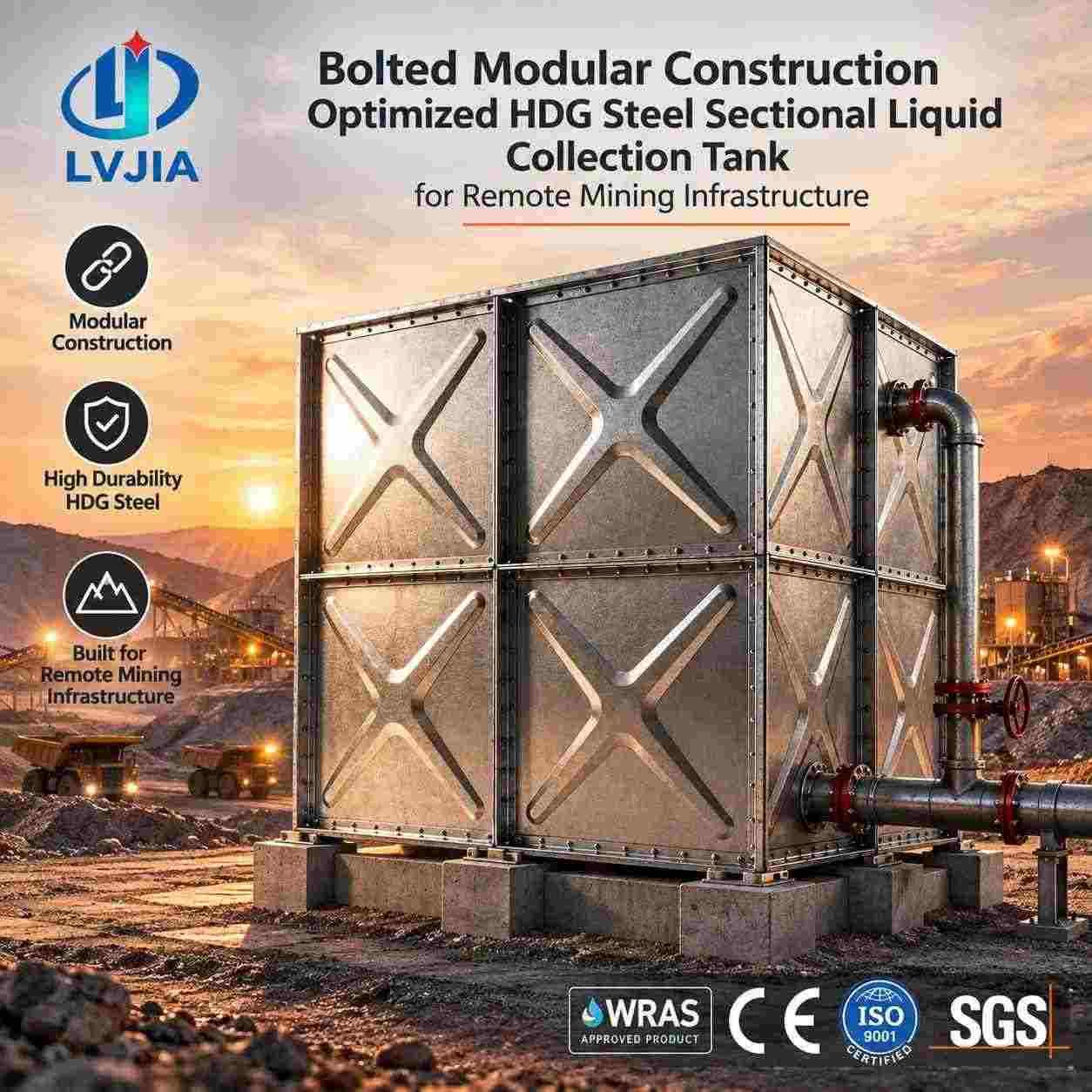 Galvanized Mining Water Tank
