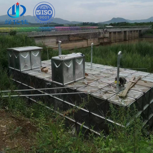 BDF Underground 20000L Water Tank — bdf water tank — panels crated for delivery from the Dezhou factory