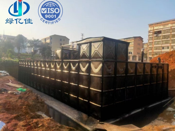 Anti-Floating BDF Underground Fire Water Tank — anti floating bdf tank — panels crated for delivery from the Dezhou factory