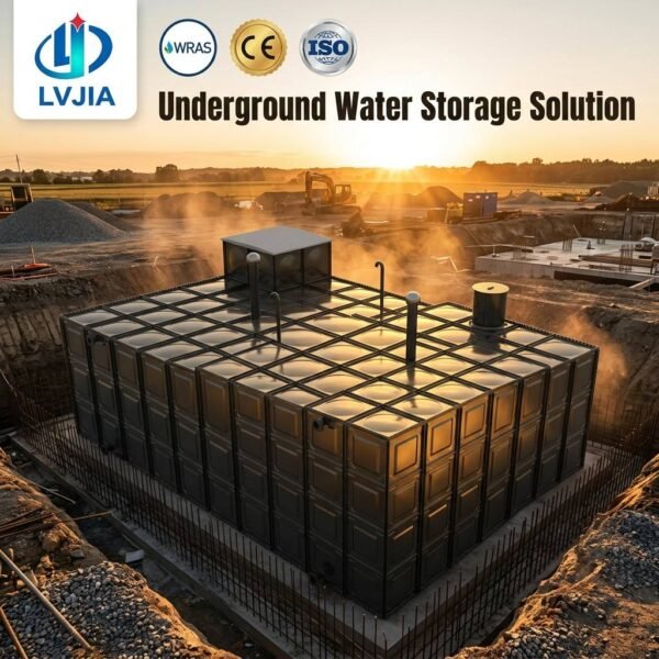 Galvanized Stainless Composite BDF Water Tank — bdf composite water tank — panels crated for delivery from the Dezhou factory
