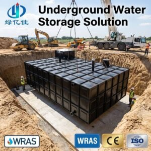 Galvanized Stainless Composite BDF Water Tank — bdf composite water tank — the tank in service on a working site