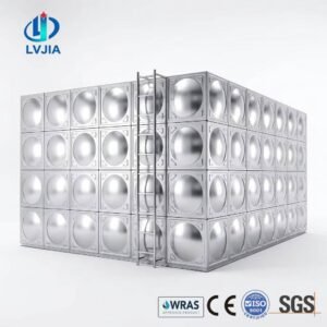 Food Grade Stainless Steel Tank, High Pressure — food grade stainless steel tank — inside the assembled tank before filling