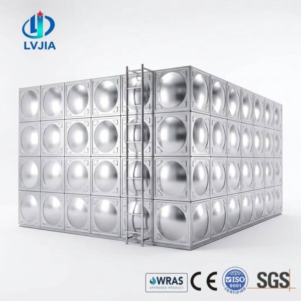 Food Grade Stainless Steel Tank, High Pressure — food grade stainless steel tank — inside the assembled tank before filling