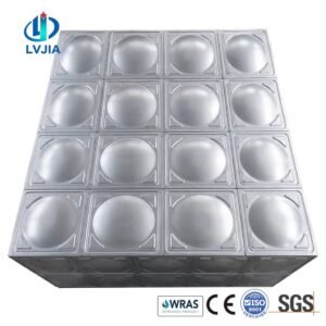 Stainless Steel Process Water Tank, Process — stainless steel process water tank — full elevation of the assembled tank