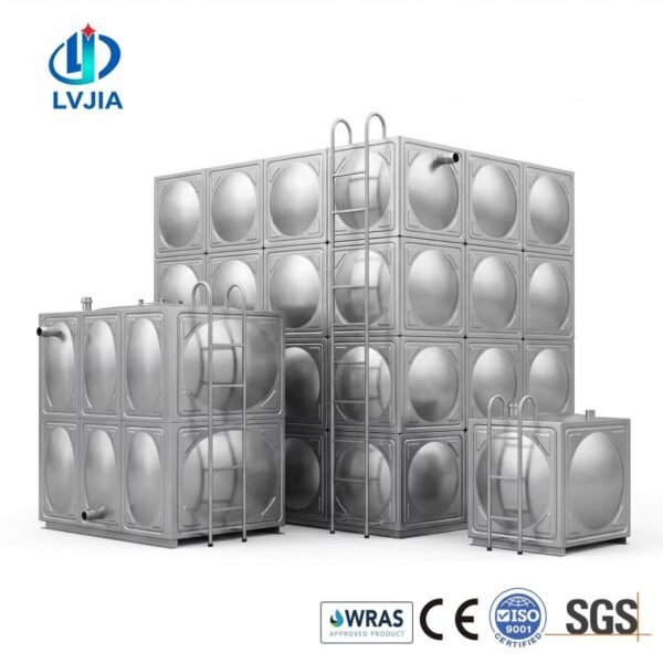 Stainless Steel Irrigation Tank, Embossed 316L — stainless steel irrigation tank — panels crated for delivery from the Dezhou