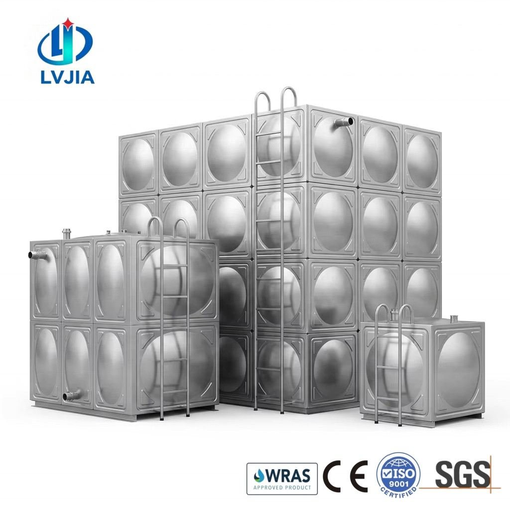 Stainless Steel Irrigation Tank, Embossed 316L — stainless steel irrigation tank — panels crated for delivery from the Dezhou